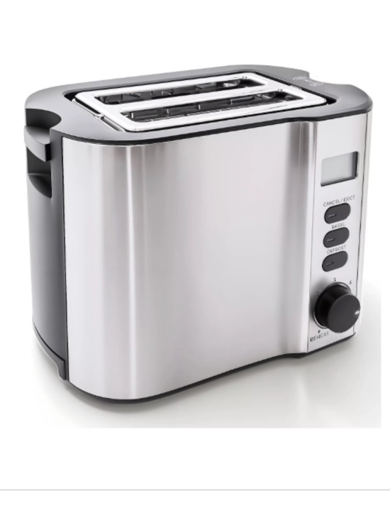 Elite Gourmet Other - Elite Gourmet Stainless Steel 2-Slice LCD Toaster with Bagel Function